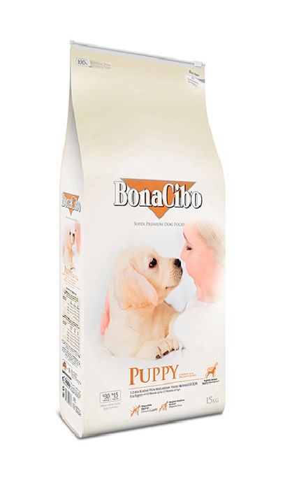 BONACIBO Puppy - Με Κοτόπουλο, Ψάρι και Ρύζι