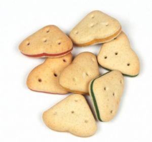 Μπισκότα σε σχήμα καρδιάς - Με γέμιση δημητριακών