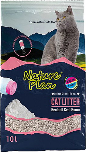 Nature Plan Άμμος Γάτας - (Ψιλή με άρωμα πούδρα)